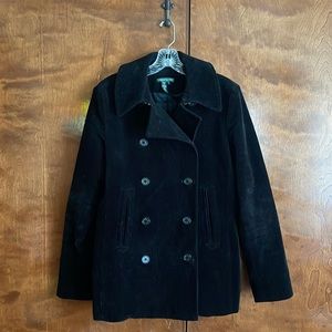 Corduroy pea coat